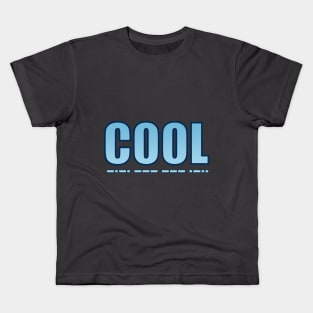 Cool Morse Code Kids T-Shirt